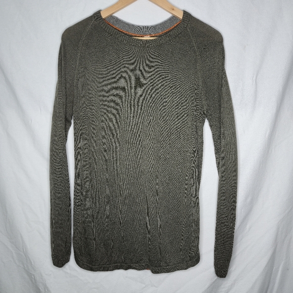 lululemon athletica Sweaters - Lululemon Ladies Long Sleeve Olive Green And Orange Sweater Size 8